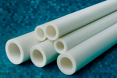 Фторопласт-4 (PTFE, Ф4) - отличается исключительной химической инертностью и самым низким коэффициентом трения.